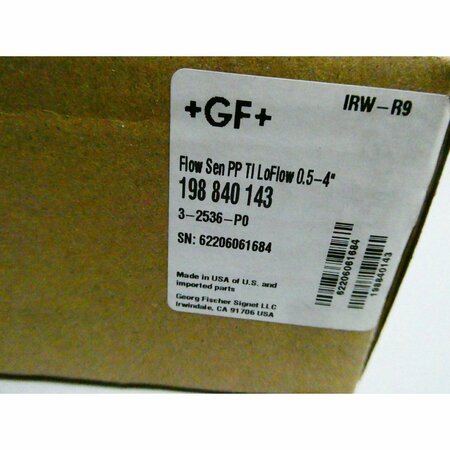 Georg Fischer PADDLEWHEEL FLOW SENSOR 198-840-143